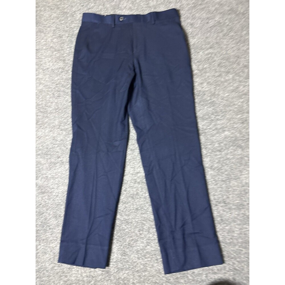 Ben Sherman Dress Pants Mens 31x27 Blue Regular Fit Flat Front Business